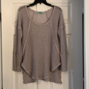 Karlie Distressed Hem Sweater